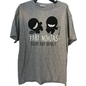 Fart Ninjas unisex adult Graphic  Summer T shirt Size S/M